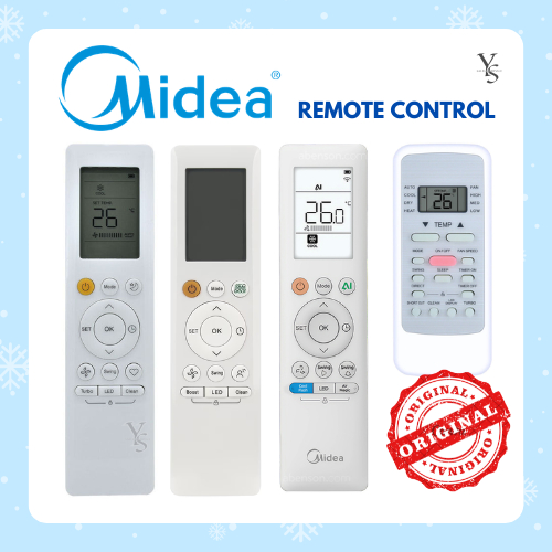 MIDEA ORIGINAL AIRCOND REMOTE CONTROL MSAG/MSAPB/MSXD/MSXS/MSEP/MSAI ...