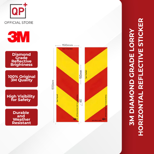 [100% ORIGINAL] 3M DIAMOND GRADE LORRY HORIZONTAL REFLECTIV LABLE ...