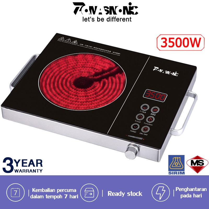 3500W Electric Ceramic Stove Burner Infrared Induction Cooker Inverter ...