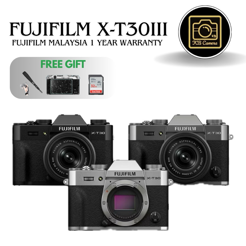 FUJIFILM XT30iii x-t30iii (FUJIFILM MALAYSIA) | Shopee Malaysia