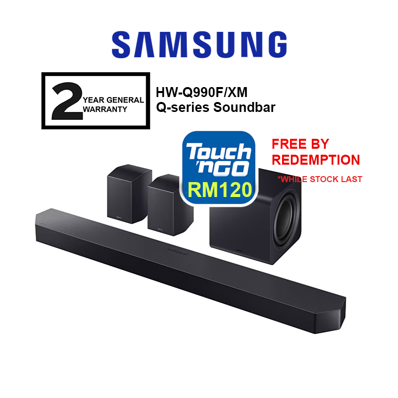 Samsung Q-series Soundbar HW-Q990F 11.1.4ch Subwoofer & Rear Speaker ...
