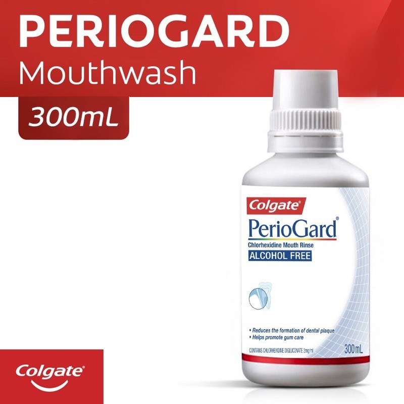 Colgate Periogard Alcohol-Free Chlorhexidine Mouthwash 300ml ( GUM ...
