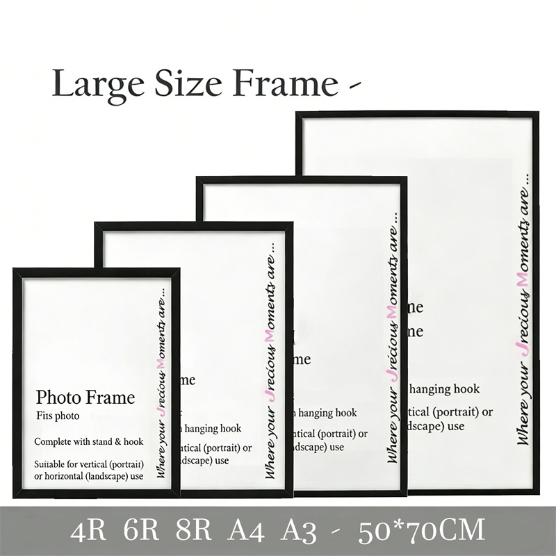 4R 5R 6R A4 A3 11R 16R A2 50*70CM Bingkai Gambar Picture Frame Photo ...