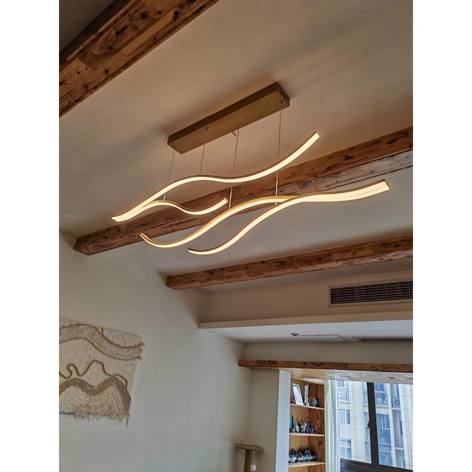 Modern Minimalist LED Ceiling Lamp Nordic Wavy Design Lampu Siling ...