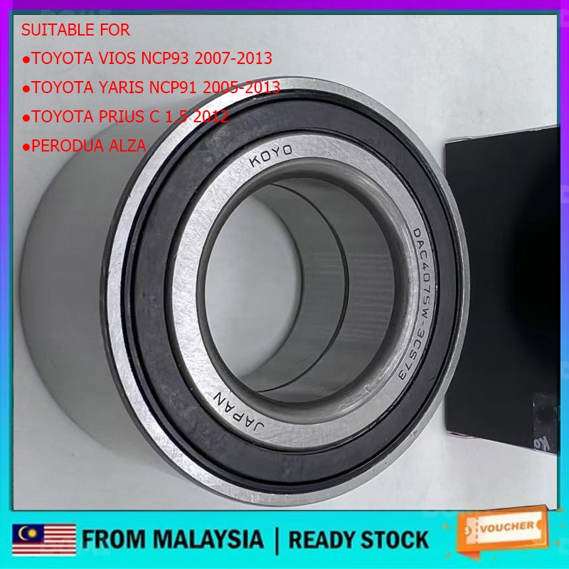 TOYOTA VIOS DAC4075W-3CS73 FRONT WHEEL BEARING NCP93,YARIS NCP91,PRIUS ...
