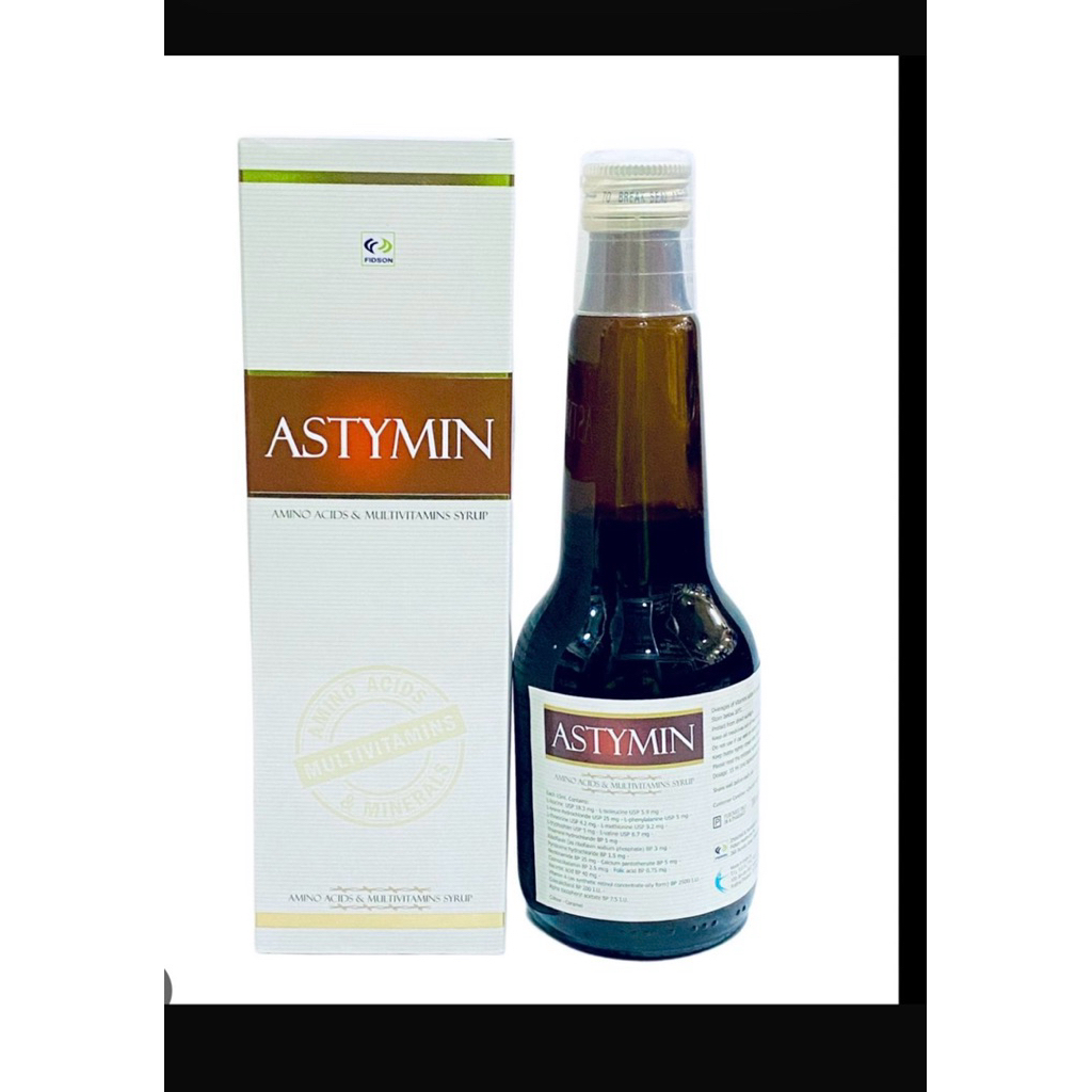 Astymin liquid formula includes essential vitamins such as A, C, & E ...