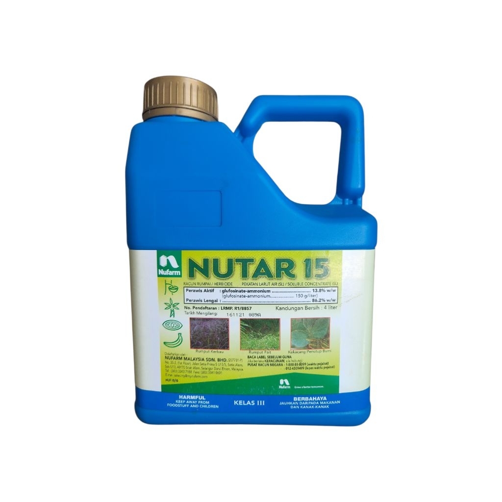 4 Liter Nufarm Nutar 15 Racun Rumput Sama Macam Basta 15 | Shopee Malaysia