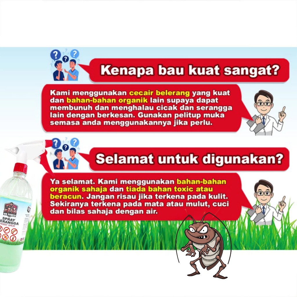MR Power Insect Repellent Spray Cicak Lizard Lipas Lipan Anai-Anai Anti ...