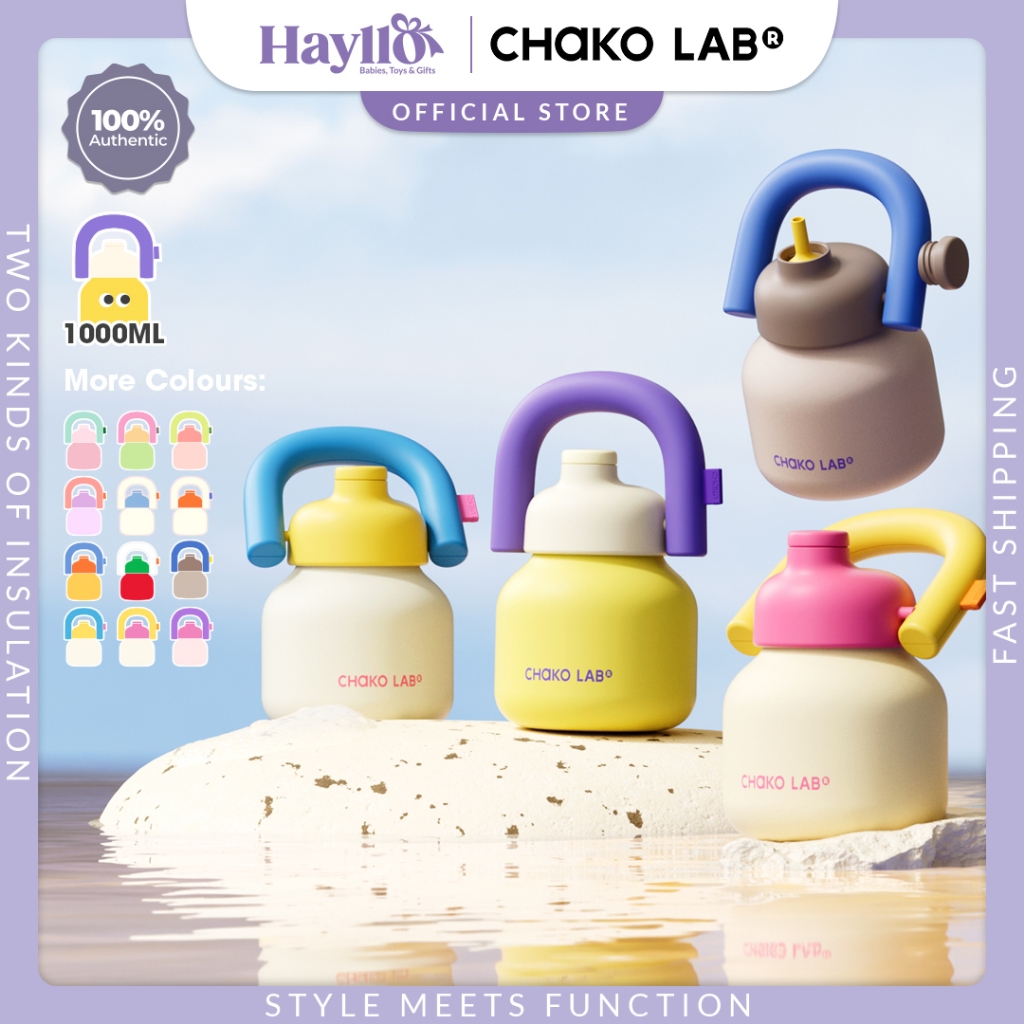Chako Lab Lin Lin Bottle (Thermos) Stainless Steel | 1000ml | Shopee ...