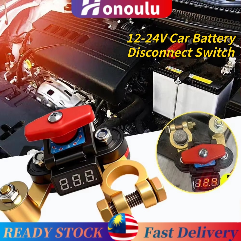12V-24V Car Battery Disconnect Switch with Digital Display ...