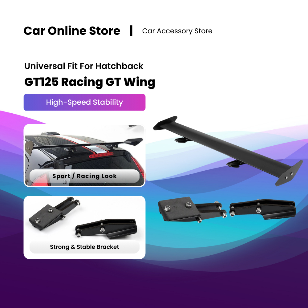 Car Racing GT Spoiler Universal for HATCHBACK Car 110cm Aluminum Rear ...