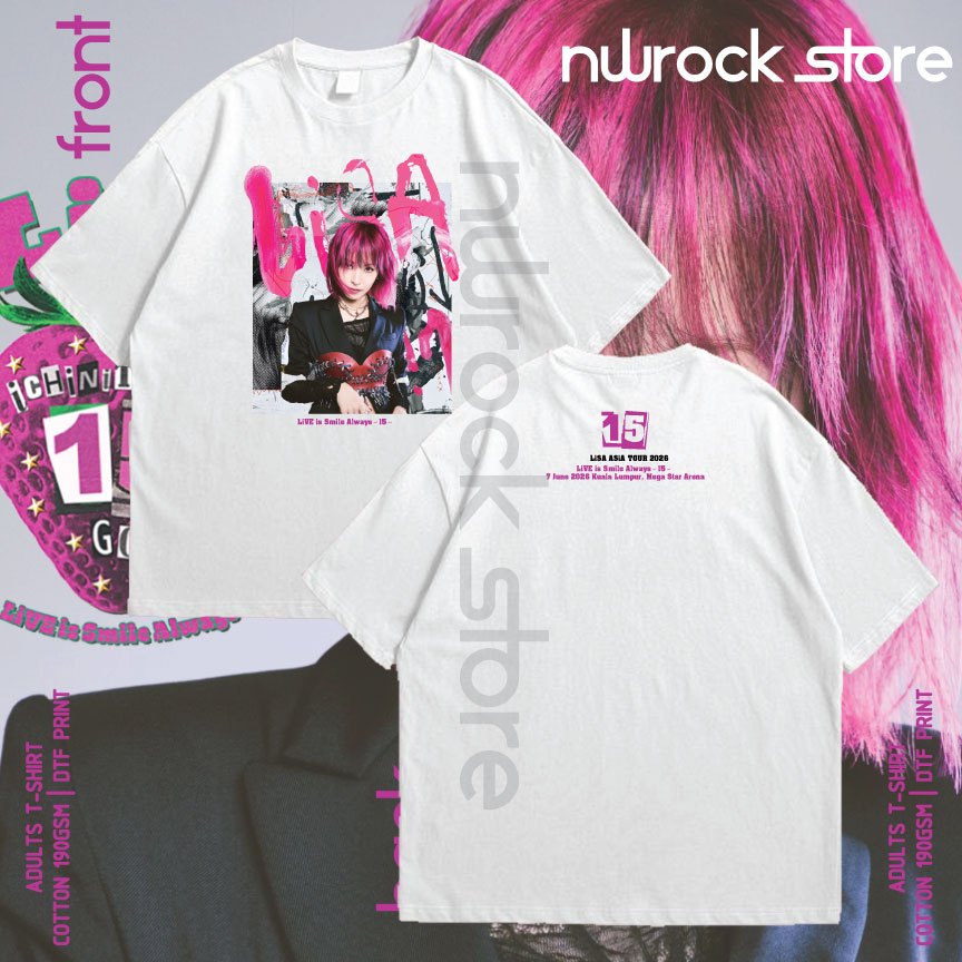LiSA Shirt Merch LISA ASIA TOUR 2026 - LiVE is Smile Always ～15
