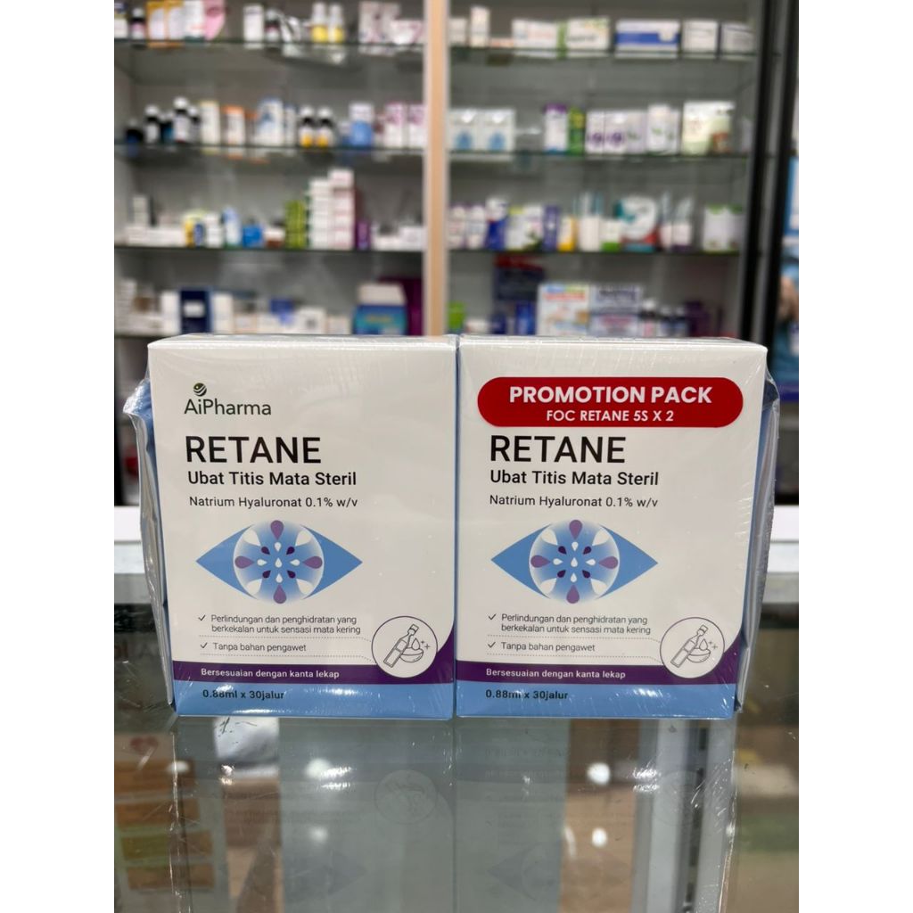 AIPHARMA Retane Eye Drops 0.88ml x 30s (Buy 2 FREE 10s) / RETANE MULTI ...