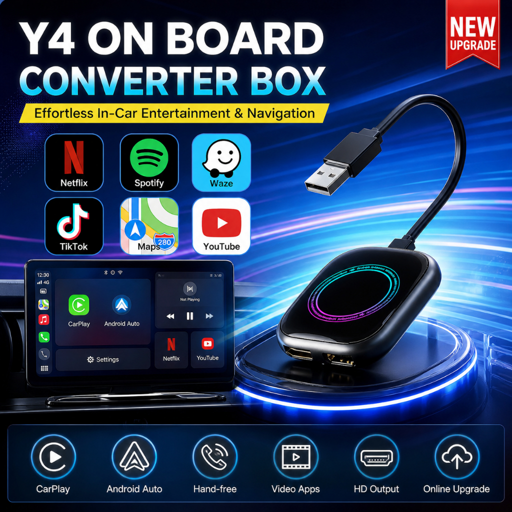 Car Ai Box CarPlay Wireless Adapter Car Player Android Auto TBox Video ...