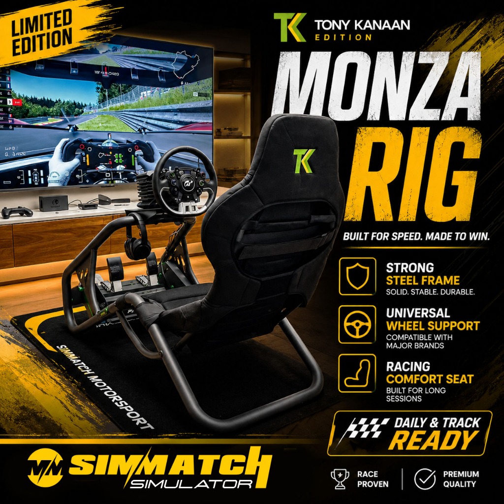 TK Racing (Tony Kanaan) Simulator Sim Rig Steering Stand playseat ...