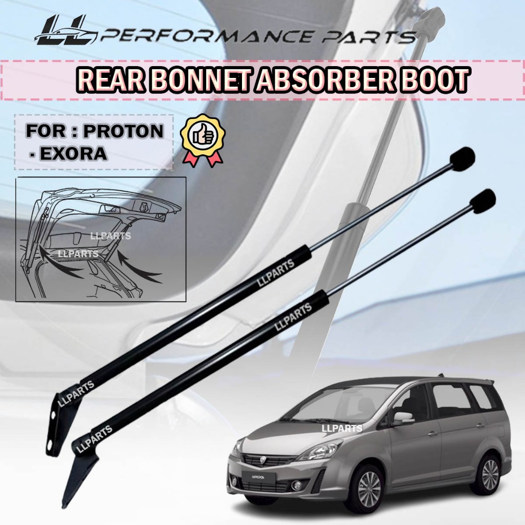 Proton Exora Rear Bonnet Damper Absorber Boot Left Right Gas Spring Set ...