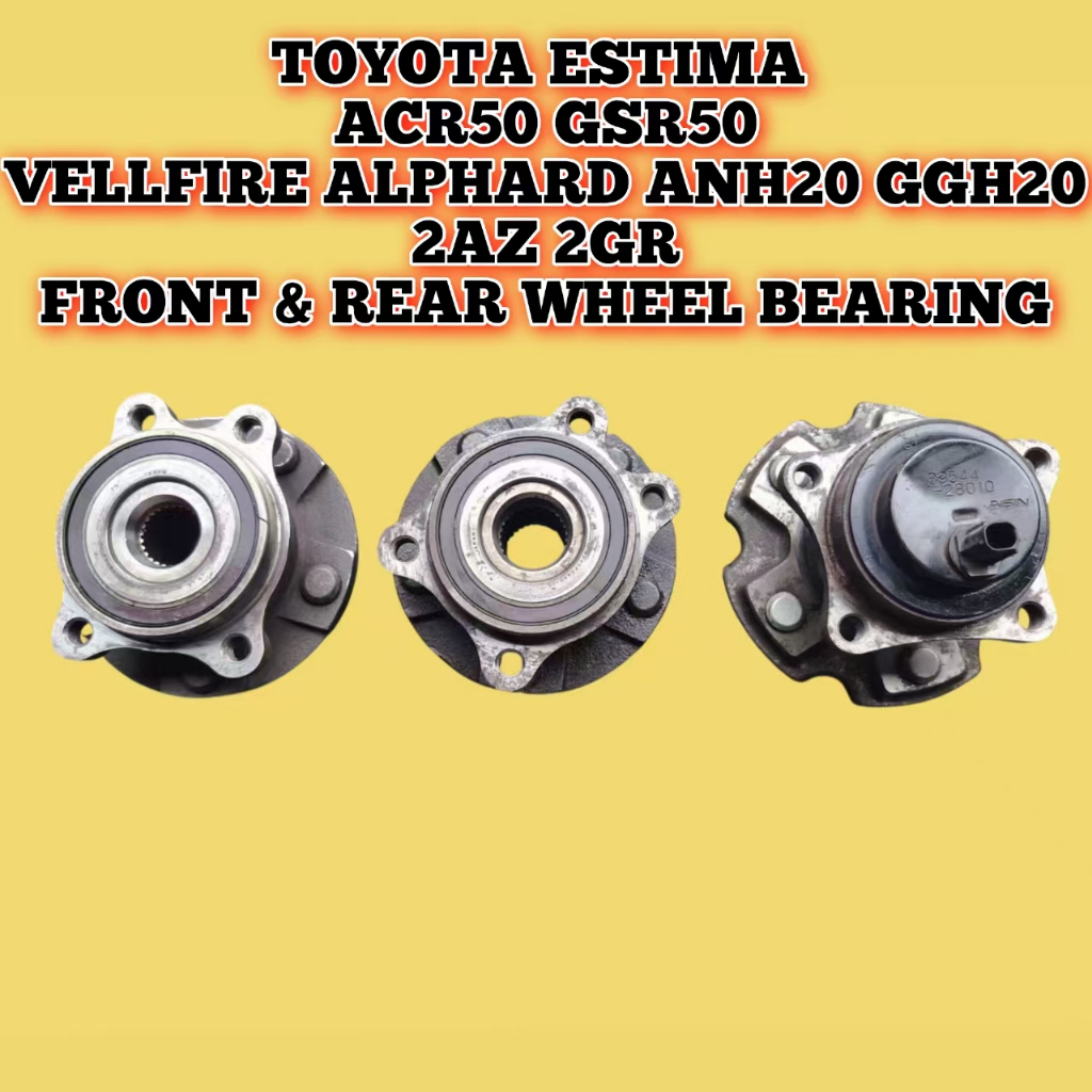 Front Rear Wheel Bearing Toyota Estima Previa ACR50 GSR50 Alphard ...
