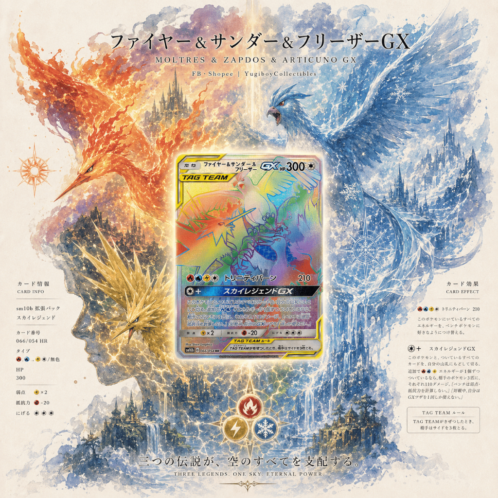 Moltres & Zapdos & Articuno GX HR 066/054 [SM10b] Sky Legend
