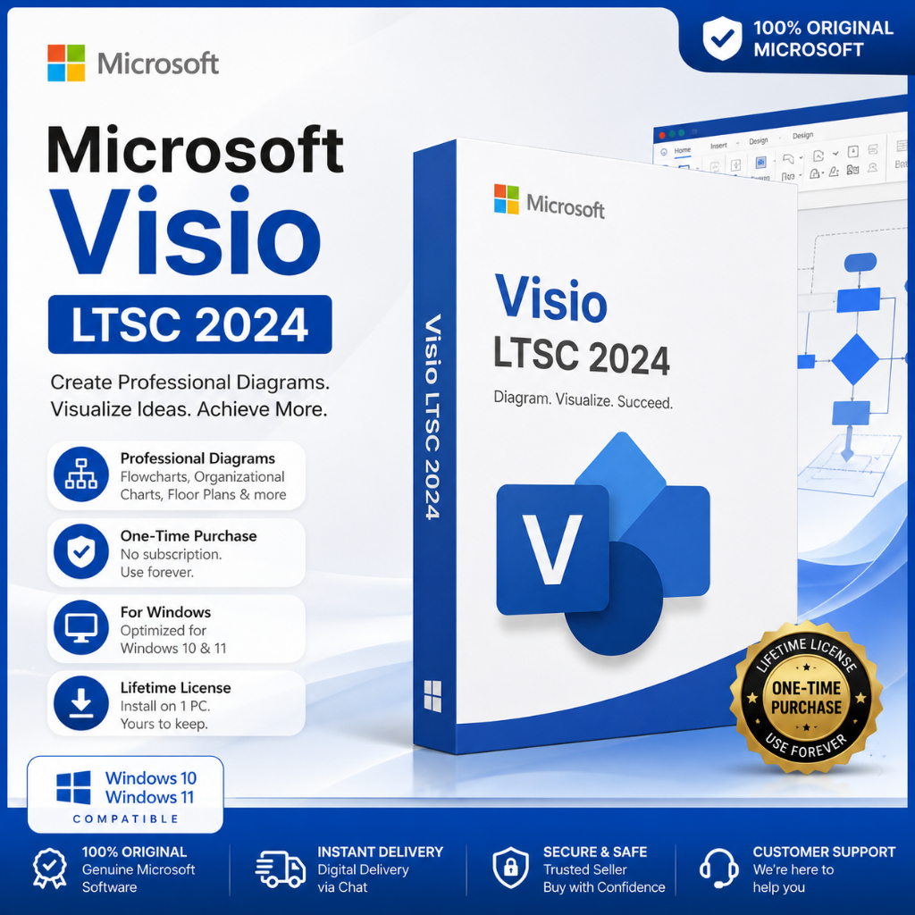 Ms Visio LTSC 2024 - Lifetime use | Shopee Malaysia