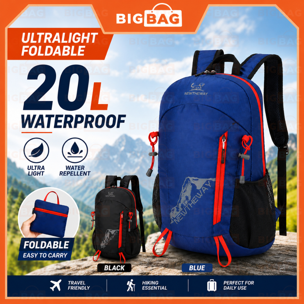 20L Foldable Travel Bagpack Beg Hiking Bag Pack Small Backpack ...