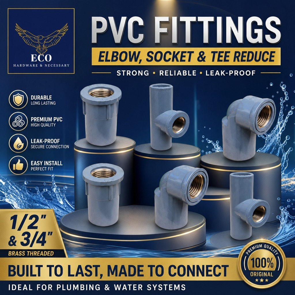 PVC Paip Fitting PT Elbow Socket Tee Reduce Brass Threaded 1/2 ...