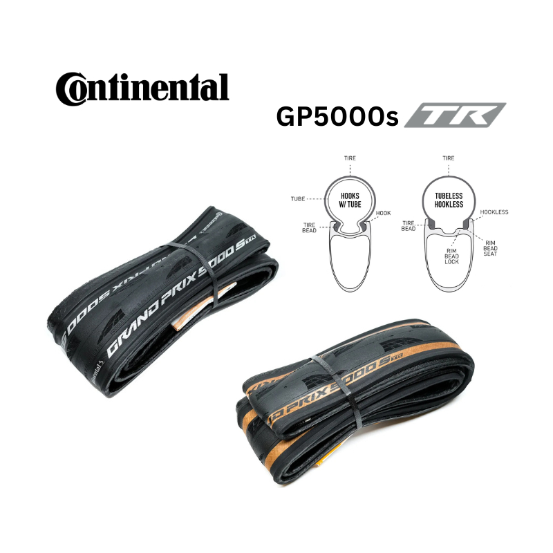 CONTINENTAL Tire Grand Prix GP5000 STR Tubeless Hook Hookless 28c ...