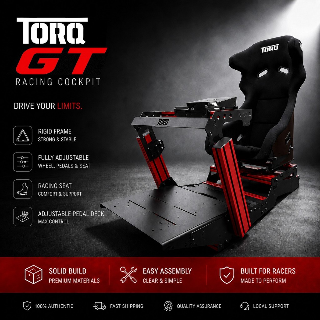 TORQ GT Cockpit | Sim Racing Rig | Sim Racing Cockpit | Shopee Malaysia