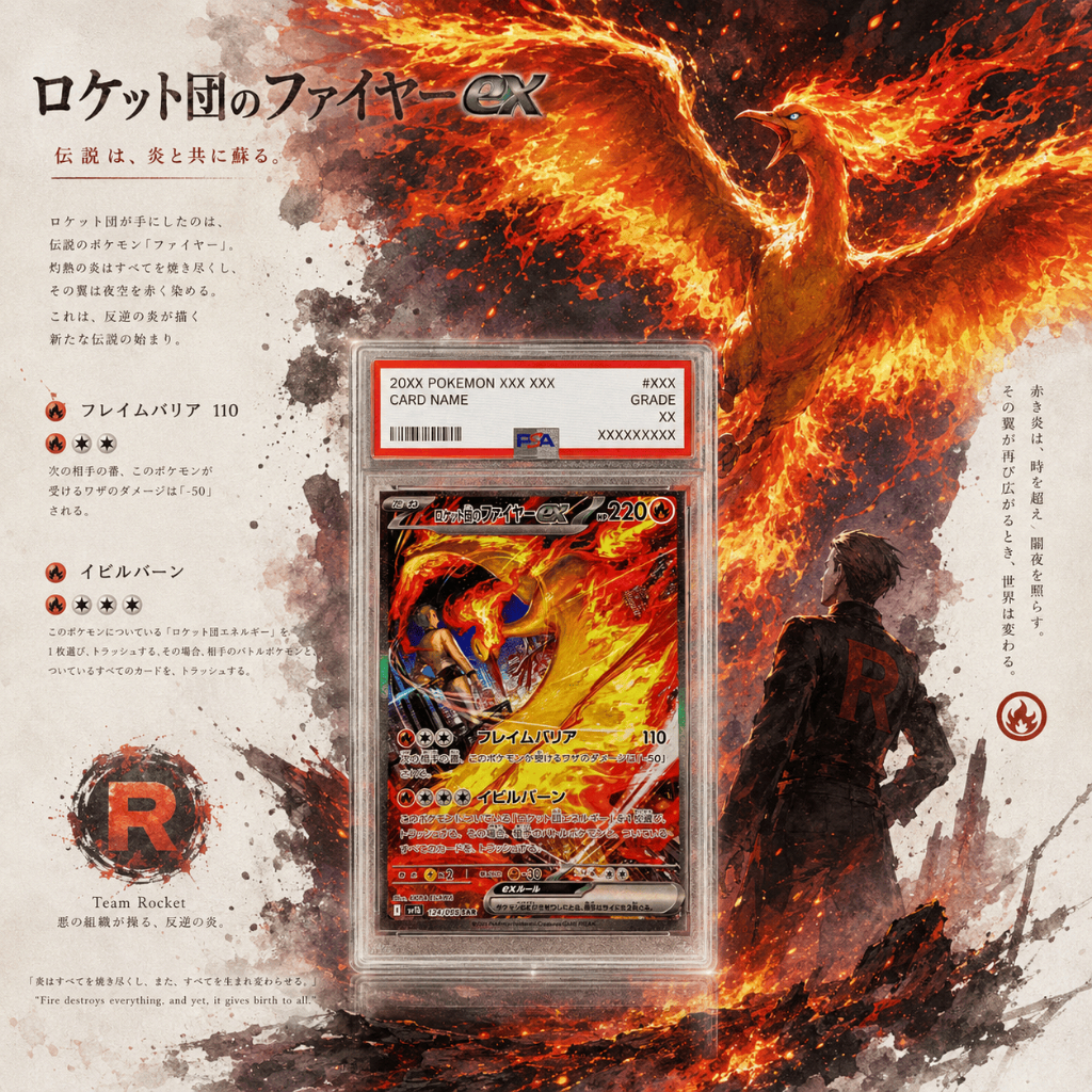 PSA 10 Team Rocket's Moltres ex SAR 124/098 [SV10] Glory of Team Rocket