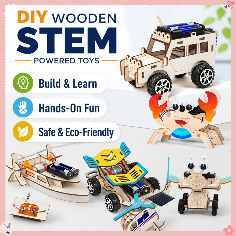 Stem Toys Children DIY Electric Science Experiment Kit Mini Educational ...