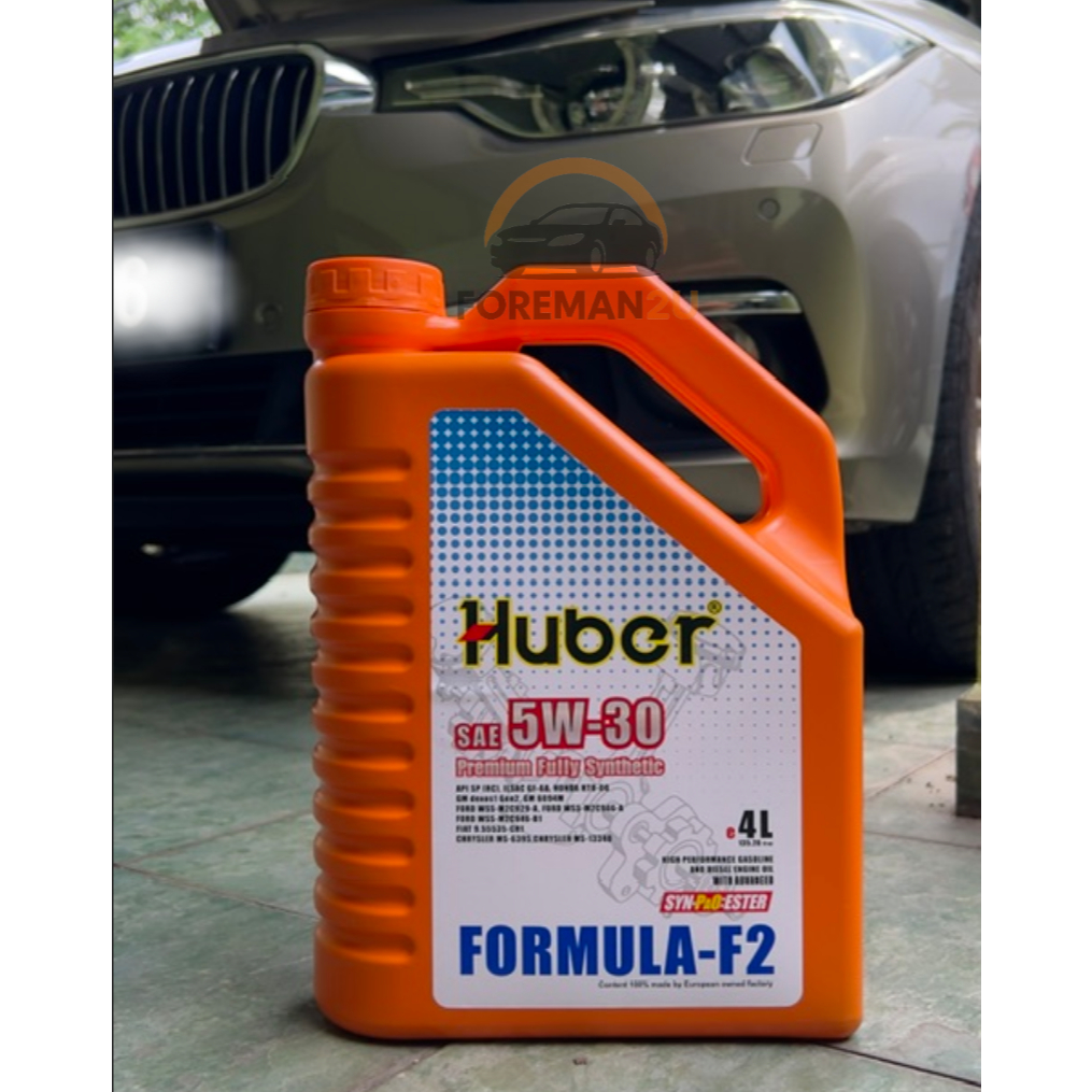 minyak hitam kereta Huber 5W30 fully synthetic F2 4L engine oil perodua ...