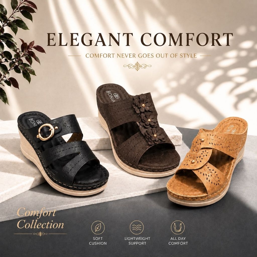 Ready Stock Sandals/ Ultra Lightweight/Comfort Sandals/ Women’s Wedges ...