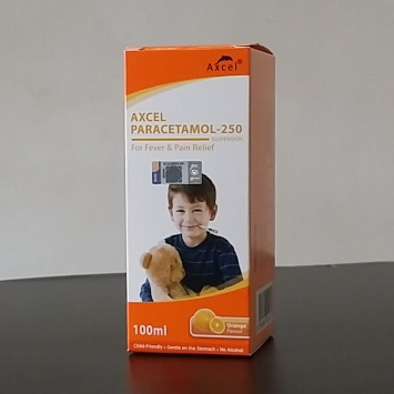 Axcel Paracetamol-250 Suspension 100ml / Kidz PCM 250 Suspension 100ml ...