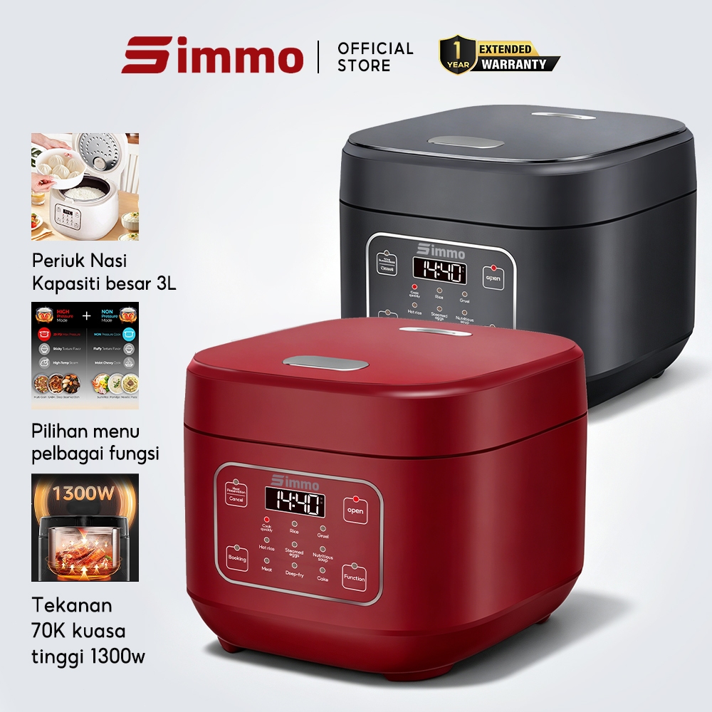 Simmo Premium Rice Cooker LED Smart Screen Display Household ...