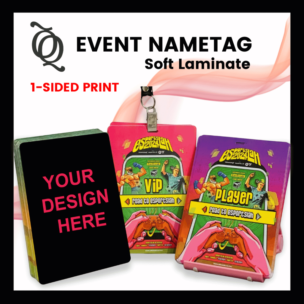 Custom Soft Laminate Event Name Tags | Personalized Tag for Seminars ...