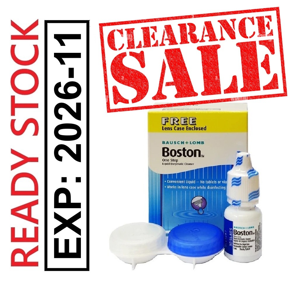 Boston One Step Pembersih Enzim Cecair untuk Kanta RGP - B&L Boston One ...