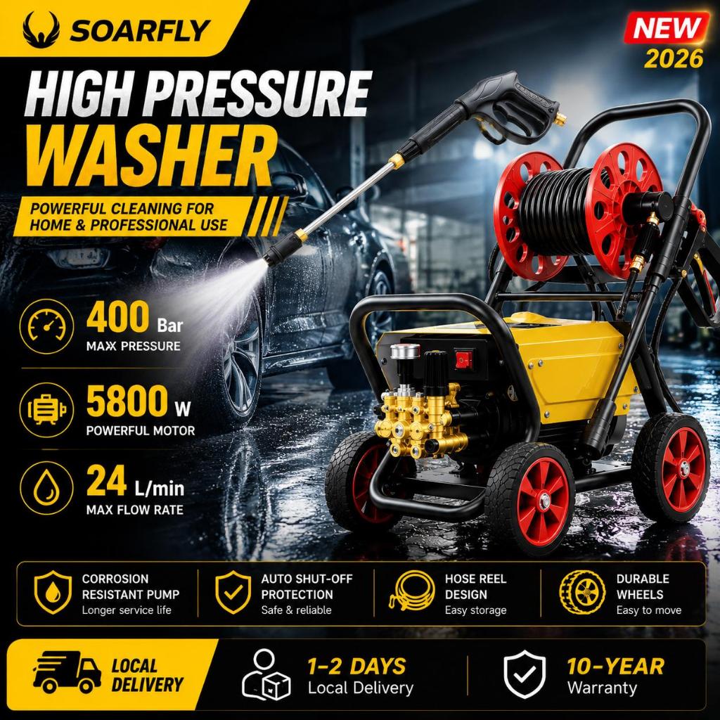 SOARFLY 5800W Water jet High Pressure Cleaner Water Jet Sprayer Machine ...