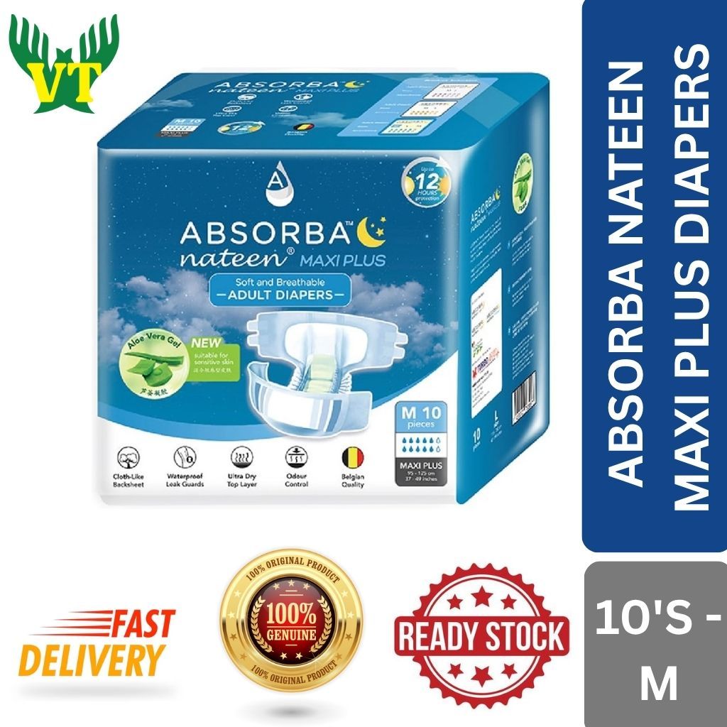 ABSORBA NATEEN MAXI PLUS DIAPERS | Shopee Malaysia