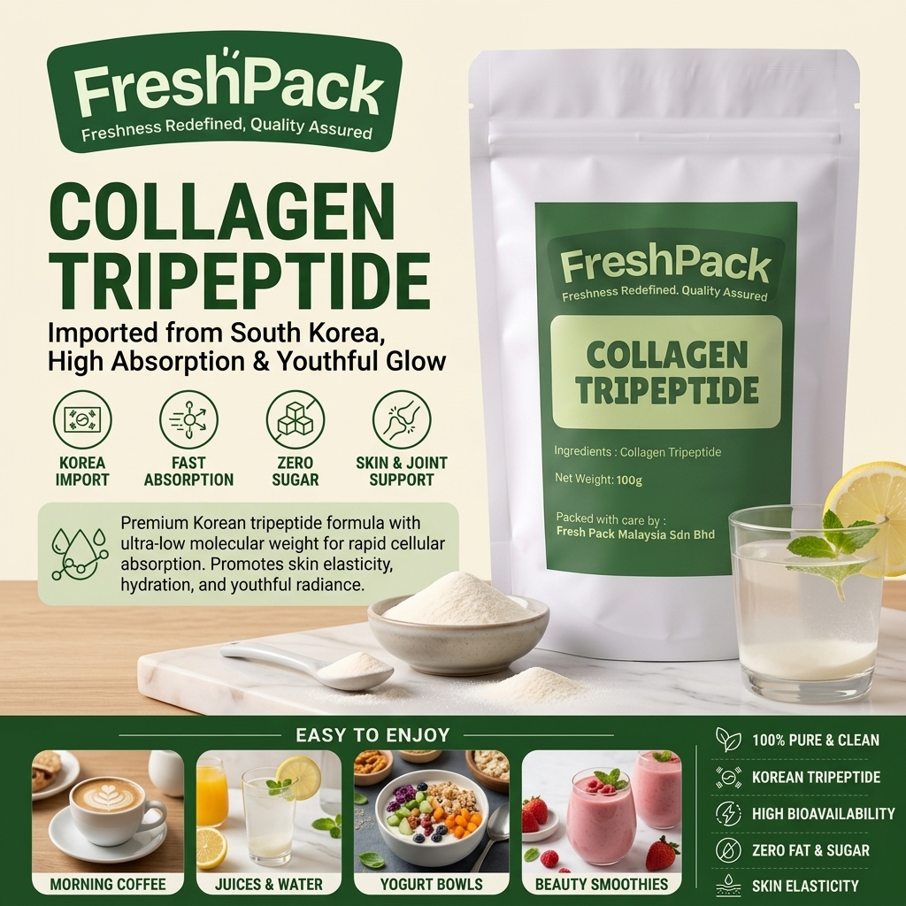 FreshPack Collagen Tripeptide Import from South Korea Skin Health (100g ...