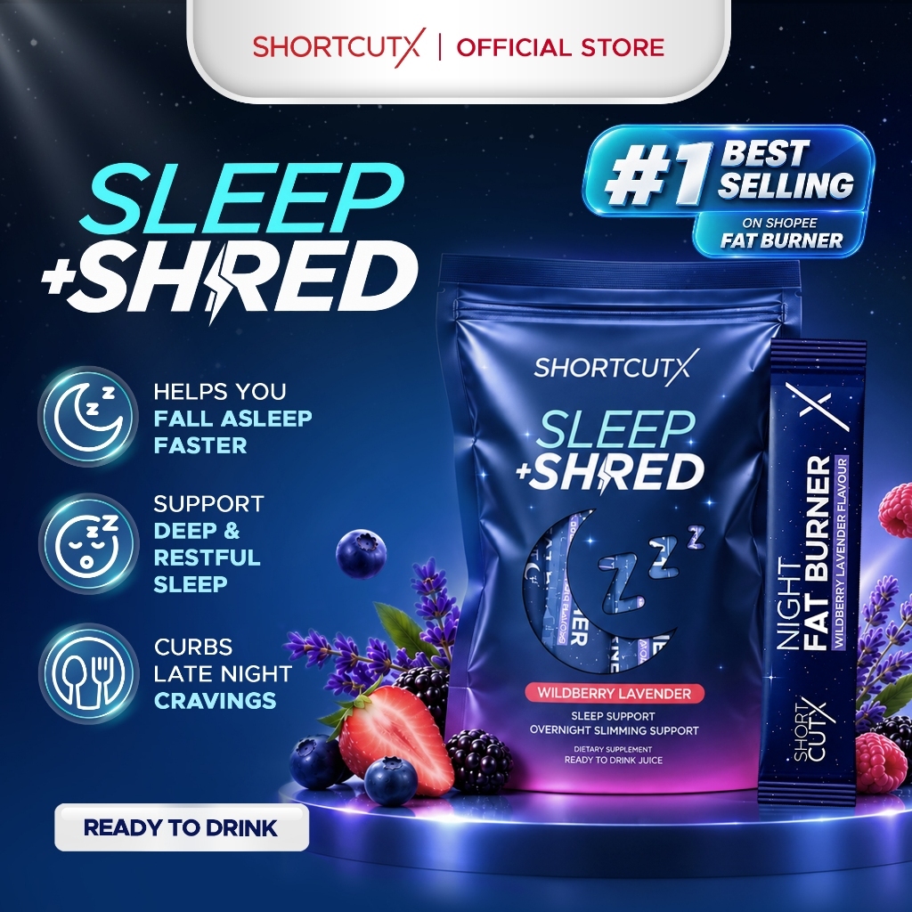 Shortcutx Sleep Shred (Night Fat Burner Juice) - Wildberry Lavender ...