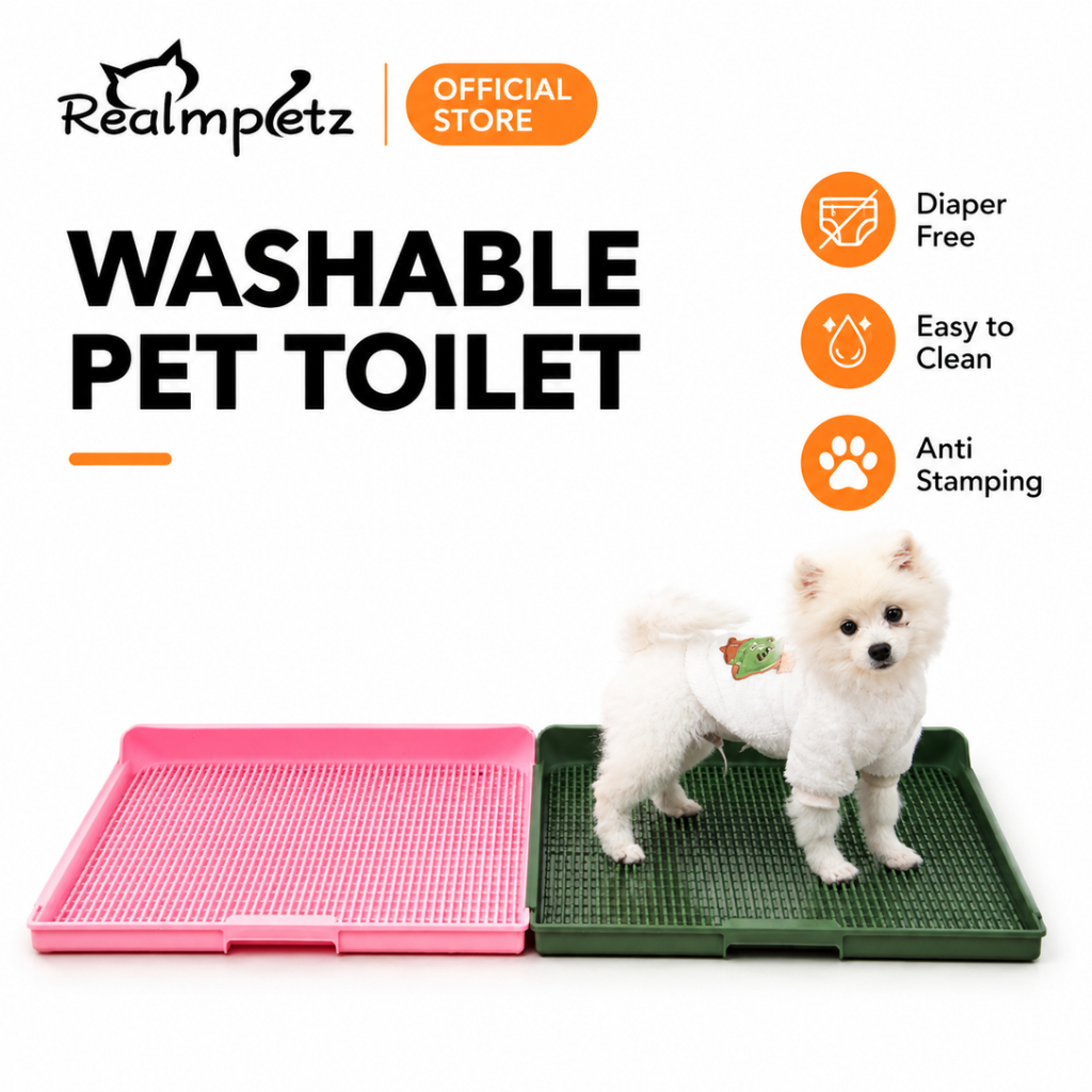 Dog Toilet Flushable Pet Toilet Easy Washable Pet Urinal Tray Anti ...