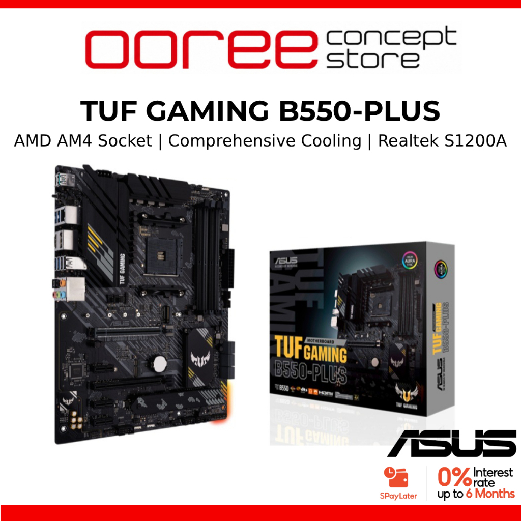 Asus TUF GAMING B550-PLUS AM4 Gaming Motherboard Combo Processor AMD ...