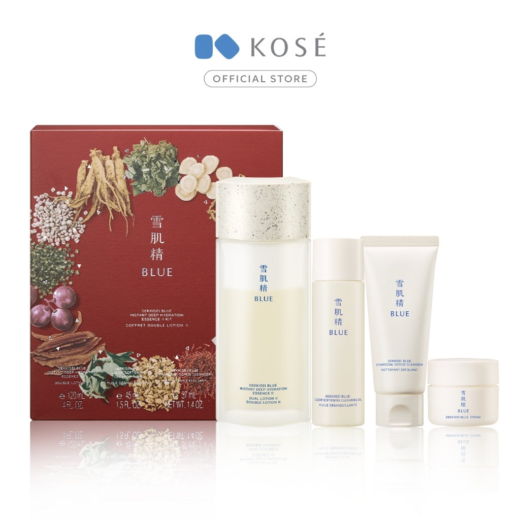 Kose Sekkisei Blue Instant Deep Hydration Essence II Kit | Shopee Malaysia