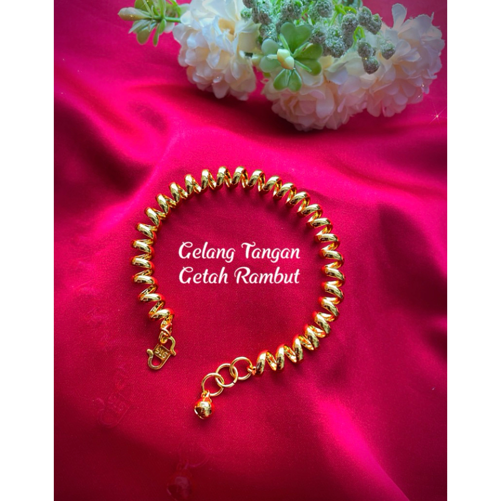 EMAS BANGKOK Gelang Tangan Getah Rambut kegunaan harian | Shopee Malaysia