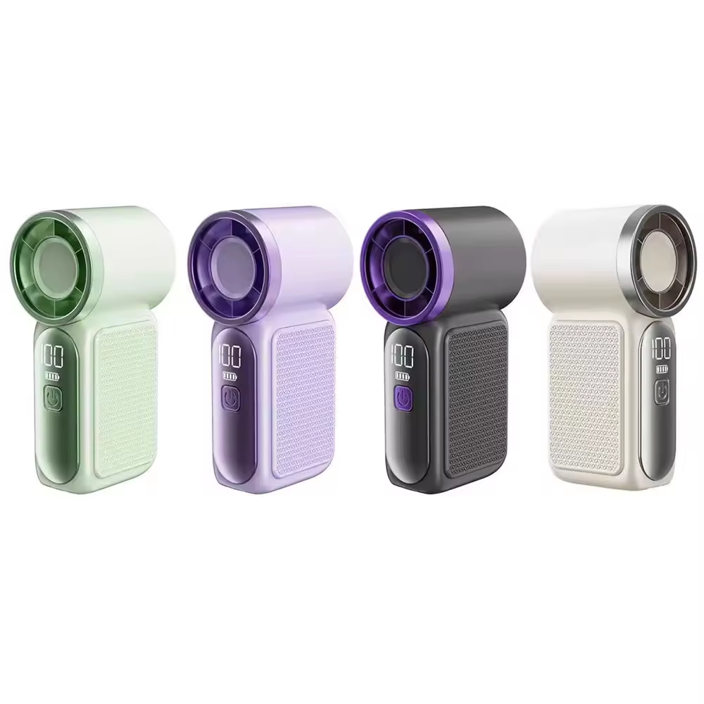 {COMPIT}X688 High-Speed Mini Handheld Fan with USB Charging, Long ...