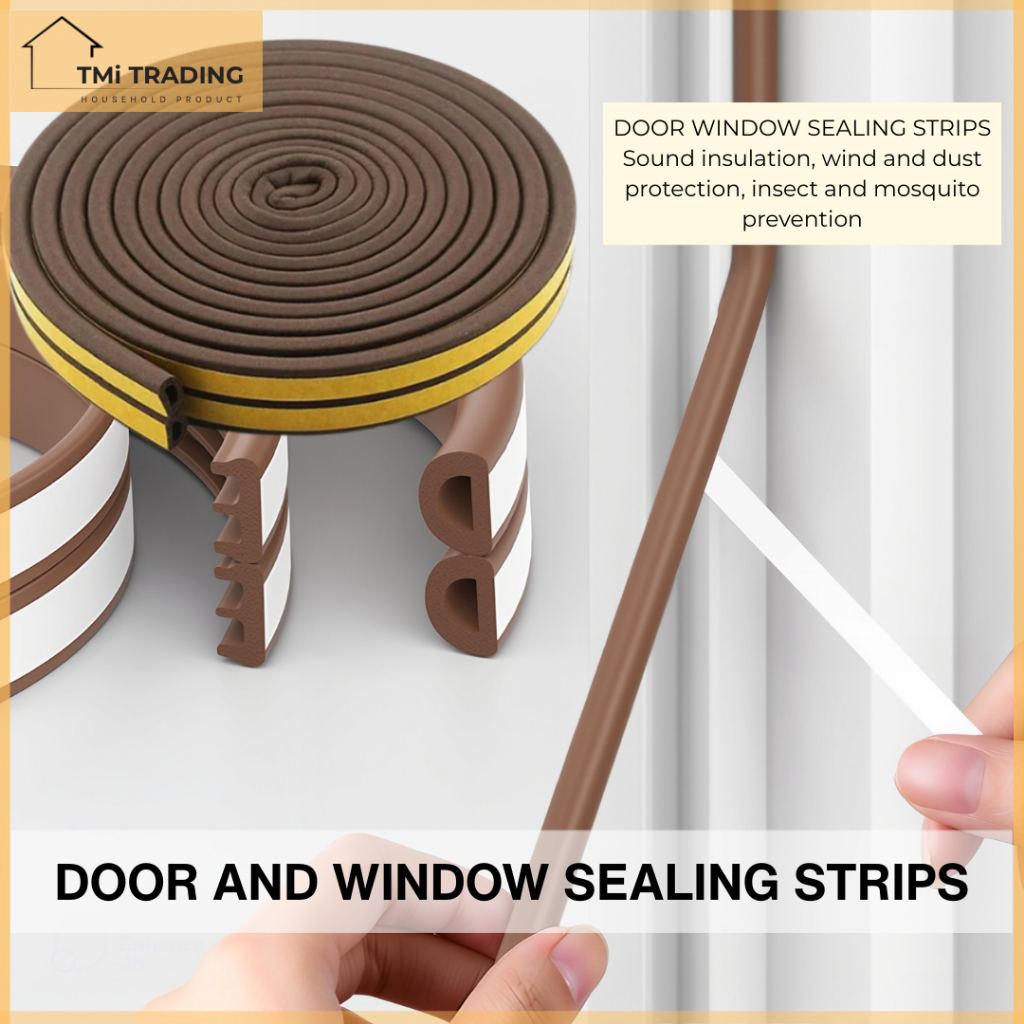TMi D/E/P/I Type Window Door Self Adhesive Draught Excluder Seal Strip ...