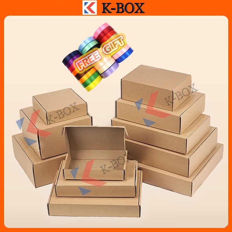 50pcs Small Pizzabox Kotak Carton Box Packaging Box Courier Box Kotak ...