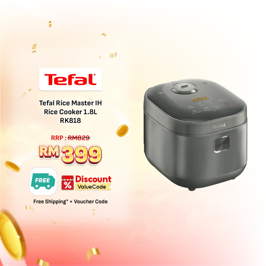 Tefal Rice Master IH Rice Cooker 1.8L (RK818) | Shopee Malaysia