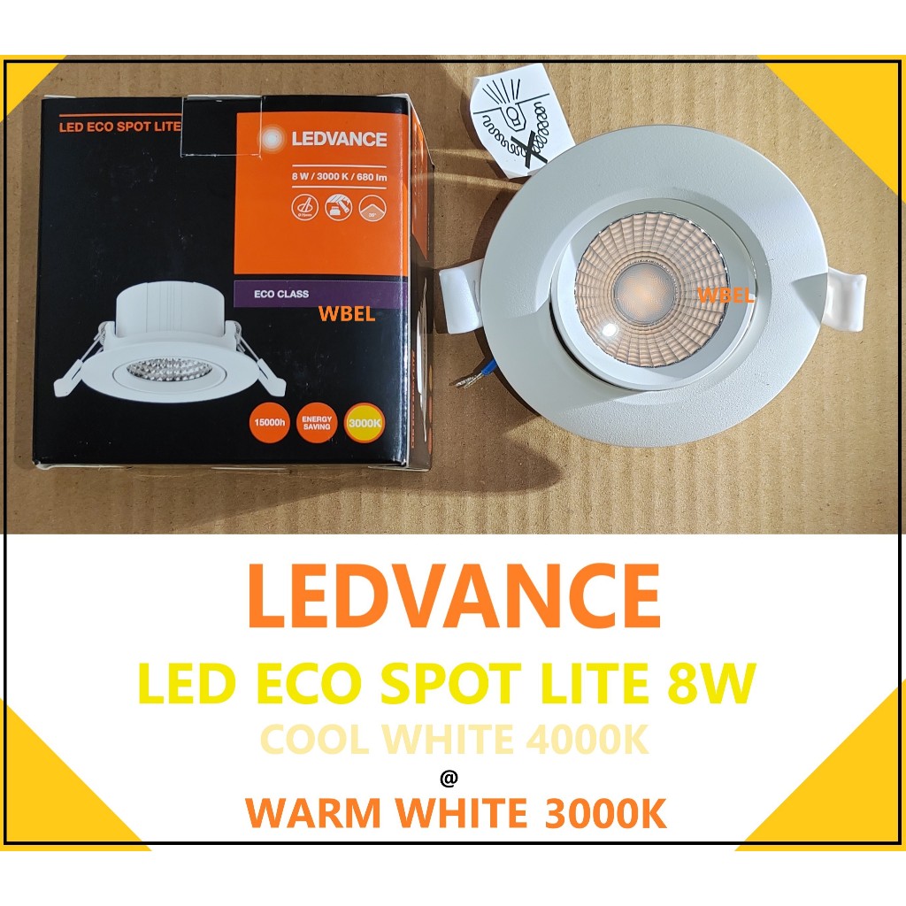 LEDVANCE ECO SPOT LITE R30 8W (COOL WHITE - 840 / WARM WHITE - 830) 36D ...