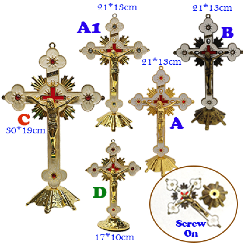 RMC6110 Crucifix Cross 🇲🇾 Table Top Standing DIY Rosary Making ...