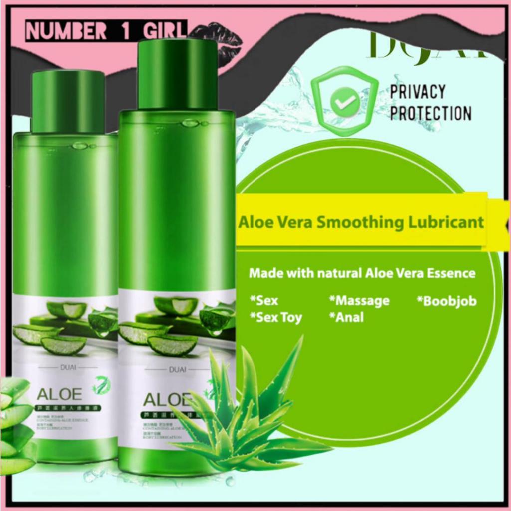 No1 Girl DUAI 120ml Aloe Vera Water Based Lubricant Oil 100% Safe Natural  Minyak Pelincir Ky Gel Oil Men Woman Toy | Shopee Malaysia